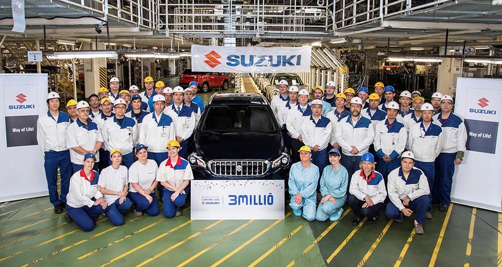 Meta pokořena: z továrny v maďarské Ostřihomi vyjely už 3 miliony vozů značky Suzuki