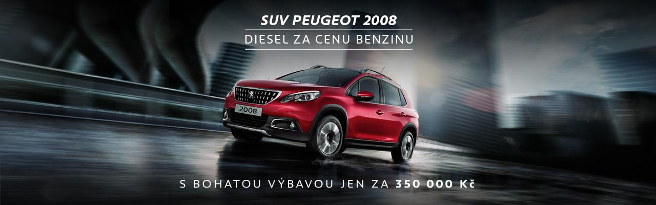 SUV PEUGEOT 2008 - DIESEL ZA CENU BENZÍNU