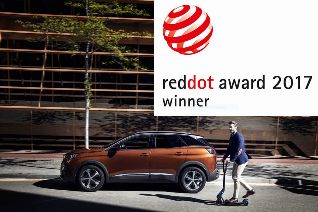 Dvě ceny Red Dot Product Design 2017 pro Peugeot