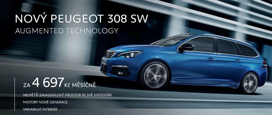 Nový Peugeot 308 SW od 4 697,- Kč měsíčně