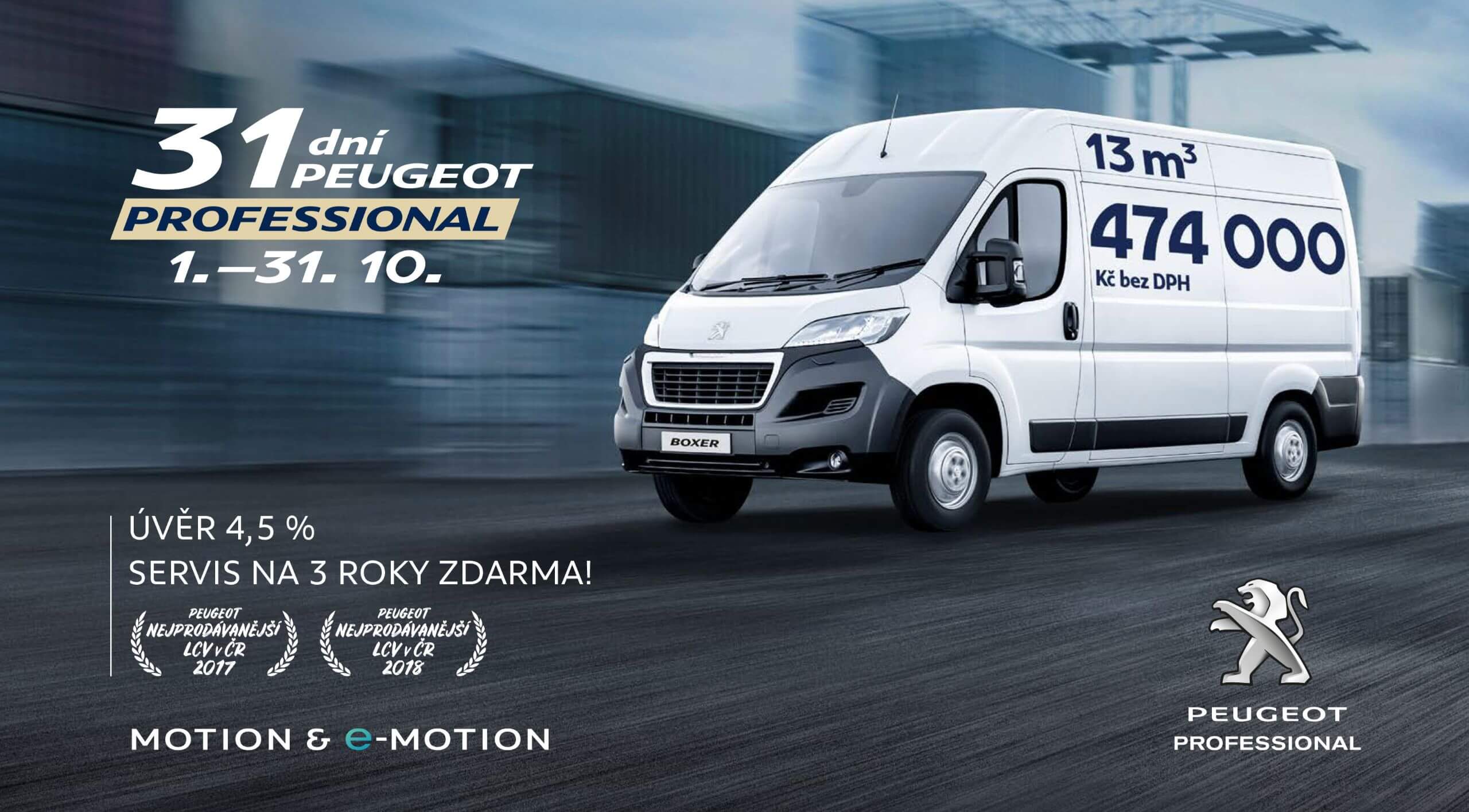 31 dní Peugeot PROFESSIONAL