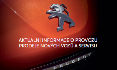 Aktuální provoz prodeje nových vozů, servisu a prodeje náhradních dílů