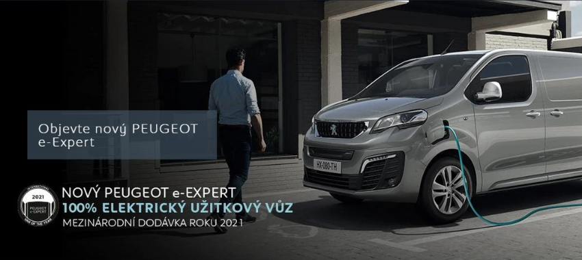 Užitkový plně elektrický vůz Peugeot e-Expert